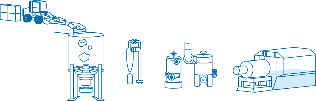 工場機械のイラスト